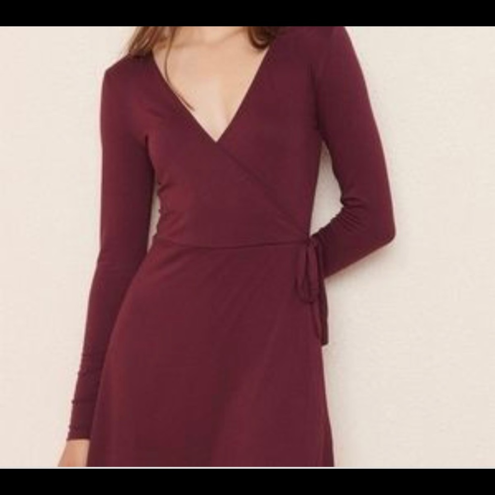 Garage long sleeve wrap front romper